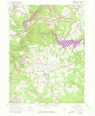 Brush Valley Pennsylvania Historical topographic map, 1:24000 scale, 7.5 X 7.5 Minute, Year 1963