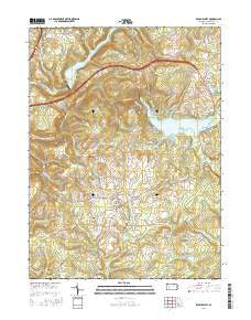 Brush Valley Pennsylvania Current topographic map, 1:24000 scale, 7.5 X 7.5 Minute, Year 2016