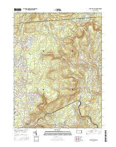 Buck Hill Falls Pennsylvania Current topographic map, 1:24000 scale, 7.5 X 7.5 Minute, Year 2016