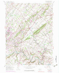 Buckingham Pennsylvania Historical topographic map, 1:24000 scale, 7.5 X 7.5 Minute, Year 1953
