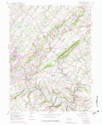 Buckingham Pennsylvania Historical topographic map, 1:24000 scale, 7.5 X 7.5 Minute, Year 1953