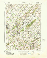 Buckingham Pennsylvania Historical topographic map, 1:31680 scale, 7.5 X 7.5 Minute, Year 1943