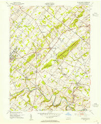 Buckingham Pennsylvania Historical topographic map, 1:24000 scale, 7.5 X 7.5 Minute, Year 1953