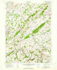 Buckingham Pennsylvania Historical topographic map, 1:24000 scale, 7.5 X 7.5 Minute, Year 1953