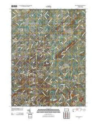 Buckingham Pennsylvania Historical topographic map, 1:24000 scale, 7.5 X 7.5 Minute, Year 2010