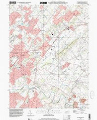 Buckingham Pennsylvania Historical topographic map, 1:24000 scale, 7.5 X 7.5 Minute, Year 1999