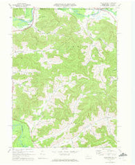 Bullis Mills Pennsylvania Historical topographic map, 1:24000 scale, 7.5 X 7.5 Minute, Year 1970
