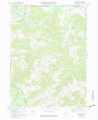Bullis Mills Pennsylvania Historical topographic map, 1:24000 scale, 7.5 X 7.5 Minute, Year 1970