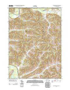 Bullis Mills Pennsylvania Historical topographic map, 1:24000 scale, 7.5 X 7.5 Minute, Year 2013
