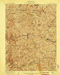 Burgettstown Pennsylvania Historical topographic map, 1:62500 scale, 15 X 15 Minute, Year 1906