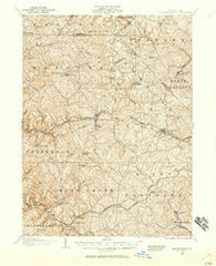Burgettstown Pennsylvania Historical topographic map, 1:62500 scale, 15 X 15 Minute, Year 1904
