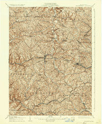 Burgettstown Pennsylvania Historical topographic map, 1:62500 scale, 15 X 15 Minute, Year 1906