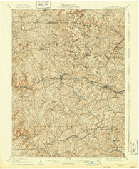 Burgettstown Pennsylvania Historical topographic map, 1:62500 scale, 15 X 15 Minute, Year 1906