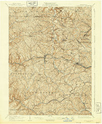 Burgettstown Pennsylvania Historical topographic map, 1:62500 scale, 15 X 15 Minute, Year 1906