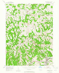 Burgettstown Pennsylvania Historical topographic map, 1:24000 scale, 7.5 X 7.5 Minute, Year 1954