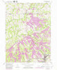 Burgettstown Pennsylvania Historical topographic map, 1:24000 scale, 7.5 X 7.5 Minute, Year 1954