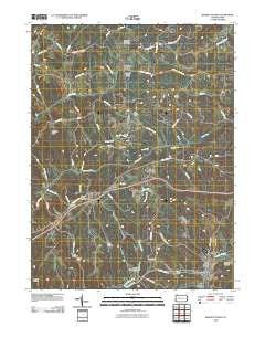 Burgettstown Pennsylvania Historical topographic map, 1:24000 scale, 7.5 X 7.5 Minute, Year 2010
