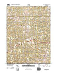 Burgettstown Pennsylvania Historical topographic map, 1:24000 scale, 7.5 X 7.5 Minute, Year 2013