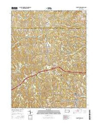 Burgettstown Pennsylvania Current topographic map, 1:24000 scale, 7.5 X 7.5 Minute, Year 2016