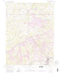 Burgettstown Pennsylvania Historical topographic map, 1:24000 scale, 7.5 X 7.5 Minute, Year 1954
