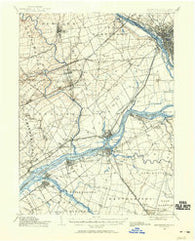 Burlington New Jersey Historical topographic map, 1:62500 scale, 15 X 15 Minute, Year 1904
