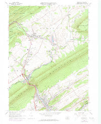 Burnham Pennsylvania Historical topographic map, 1:24000 scale, 7.5 X 7.5 Minute, Year 1966