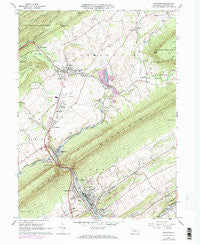 Burnham Pennsylvania Historical topographic map, 1:24000 scale, 7.5 X 7.5 Minute, Year 1966