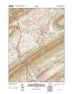 Burnham Pennsylvania Historical topographic map, 1:24000 scale, 7.5 X 7.5 Minute, Year 2013