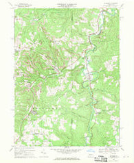Burnside Pennsylvania Historical topographic map, 1:24000 scale, 7.5 X 7.5 Minute, Year 1968
