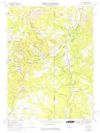 Burnside Pennsylvania Historical topographic map, 1:24000 scale, 7.5 X 7.5 Minute, Year 1968