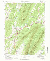 Burnt Cabins Pennsylvania Historical topographic map, 1:24000 scale, 7.5 X 7.5 Minute, Year 1966