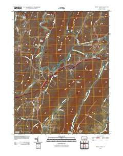 Burnt Cabins Pennsylvania Historical topographic map, 1:24000 scale, 7.5 X 7.5 Minute, Year 2010