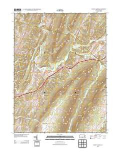 Burnt Cabins Pennsylvania Historical topographic map, 1:24000 scale, 7.5 X 7.5 Minute, Year 2013