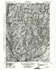 Bushkill Pennsylvania Historical topographic map, 1:62500 scale, 15 X 15 Minute, Year 1943