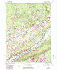 Bushkill Pennsylvania Historical topographic map, 1:24000 scale, 7.5 X 7.5 Minute, Year 1944