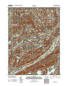 Bushkill Pennsylvania Historical topographic map, 1:24000 scale, 7.5 X 7.5 Minute, Year 2011