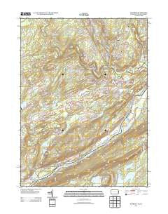 Bushkill Pennsylvania Historical topographic map, 1:24000 scale, 7.5 X 7.5 Minute, Year 2013
