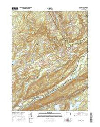 Bushkill Pennsylvania Current topographic map, 1:24000 scale, 7.5 X 7.5 Minute, Year 2016