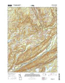 Bushkill Pennsylvania Current topographic map, 1:24000 scale, 7.5 X 7.5 Minute, Year 2016