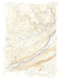 Bushkill Pennsylvania Historical topographic map, 1:31680 scale, 7.5 X 7.5 Minute, Year 1947