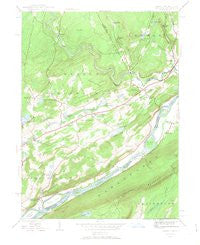 Bushkill Pennsylvania Historical topographic map, 1:24000 scale, 7.5 X 7.5 Minute, Year 1944