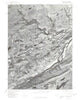 Bushkill Pennsylvania Historical topographic map, 1:24000 scale, 7.5 X 7.5 Minute, Year 1976