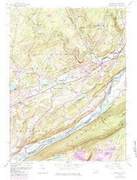 Bushkill Pennsylvania Historical topographic map, 1:24000 scale, 7.5 X 7.5 Minute, Year 1944