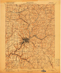 Butler Pennsylvania Historical topographic map, 1:62500 scale, 15 X 15 Minute, Year 1911