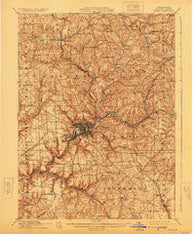 Butler Pennsylvania Historical topographic map, 1:62500 scale, 15 X 15 Minute, Year 1911