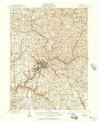 Butler Pennsylvania Historical topographic map, 1:62500 scale, 15 X 15 Minute, Year 1909