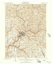 Butler Pennsylvania Historical topographic map, 1:62500 scale, 15 X 15 Minute, Year 1909