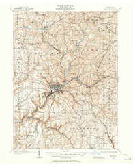 Butler Pennsylvania Historical topographic map, 1:62500 scale, 15 X 15 Minute, Year 1909