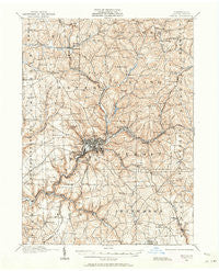 Butler Pennsylvania Historical topographic map, 1:62500 scale, 15 X 15 Minute, Year 1909