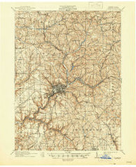 Butler Pennsylvania Historical topographic map, 1:62500 scale, 15 X 15 Minute, Year 1911